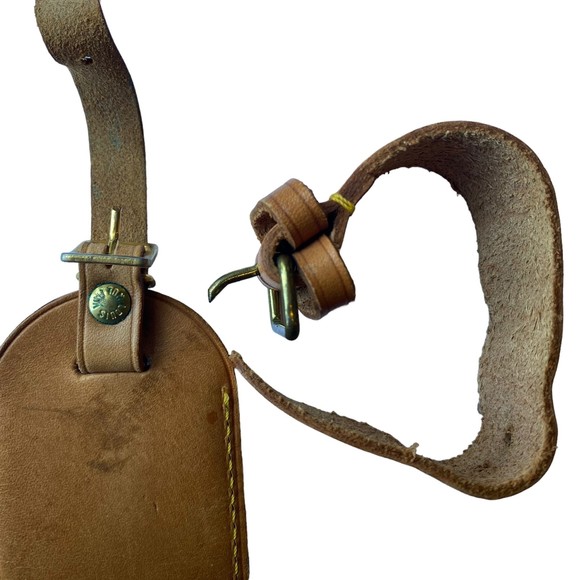 Louis Vuitton Authentic Leather Luggage Tag and Belt Set - Picture 6 of 8